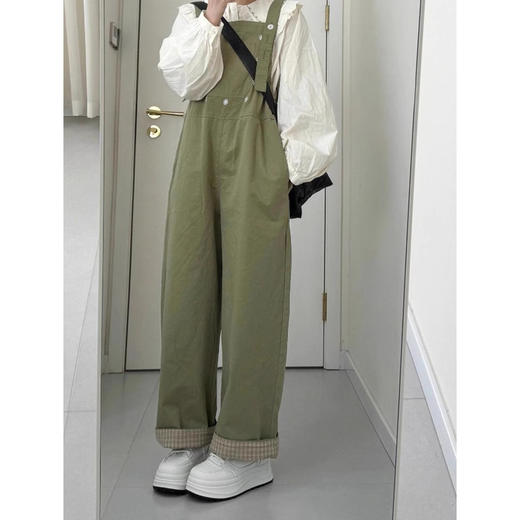 裁缝学苑AS477工装背带裤纸样女装新款日系复古减龄阔腿连体裤裁剪图纸 商品图2