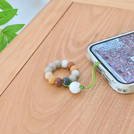 【敦煌色·多宝莲花菩提根挂件】檀木手机指环扣 手机挂绳挂链u盘挂饰男女款手机环指扣挂件 商品图3