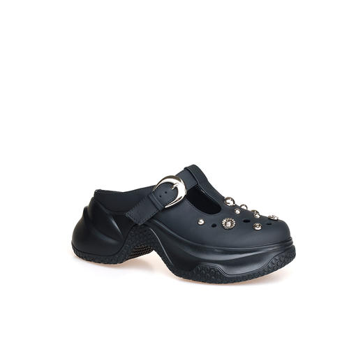 豪麟名鞋奥莱迪嘉女鞋凉拖牛皮革DJHJO51WL211黑色  原价1660元 商品图0