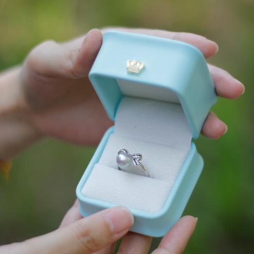 源头直采精挑级！海水珠真多麻系列：戒指&项链   8-9mm 近正圆强光微瑕(下单5天左右发货) 商品图3