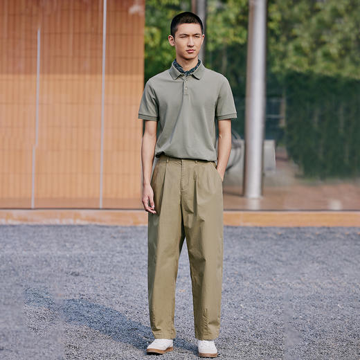 【长裤】 梭织打褶长裤 1P2114504 商品图2