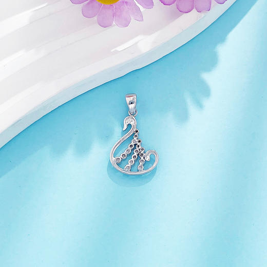 【限时8.8折】【线上铂金馆】PT950 【国际铂金协会】铂金空心优雅贵族天鹅吊坠(ACPTDZ00031)预售产品下单后不退款不退货不换货不补差价) 商品图3