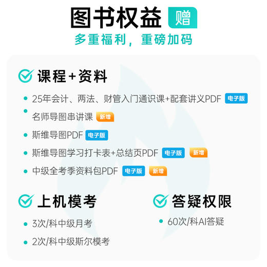 斯尔教育2025考季中级会计职称斯维导图 商品图3