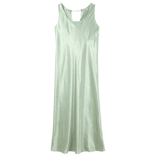 三彩【且听风吟】2025夏季新款新中式醋酸缎面连衣裙背心裙两穿C 商品图4