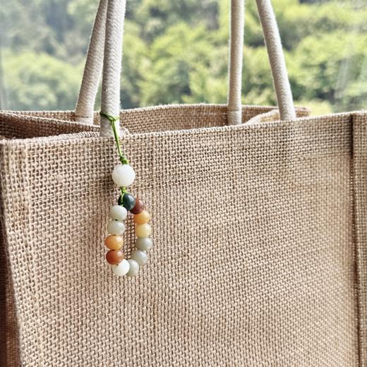 【敦煌色·多宝莲花菩提根挂件】檀木手机指环扣 手机挂绳挂链u盘挂饰男女款手机环指扣挂件 商品图5