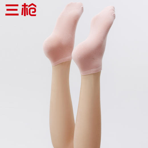 Threegun三枪 裸氨女士船袜(1双装)-91279Z031 商品图5