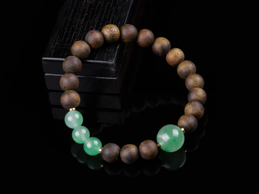 XY0303沉香+非洲翠个性手串 商品图1