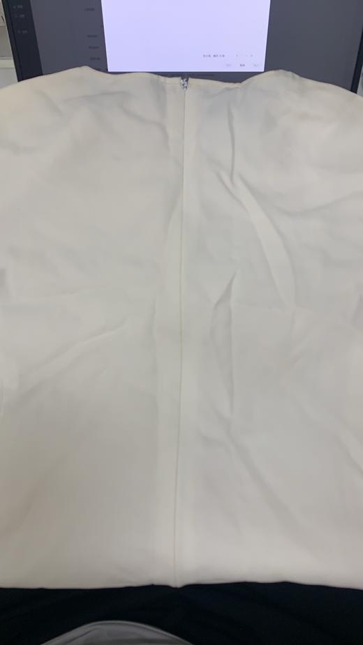 4894415286168 JOAN&DAVID   白色圆领淑女蕾丝拼接短袖连衣裙【以实物图为准，有色差偏黄】 商品图6