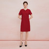 QF848斯尔丽2025新款宴会小礼服直身款显瘦显高短袖连衣裙 商品缩略图3