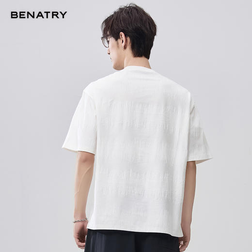 贝纳川夏季双面提花皮标短袖T恤 ECF214014 商品图8