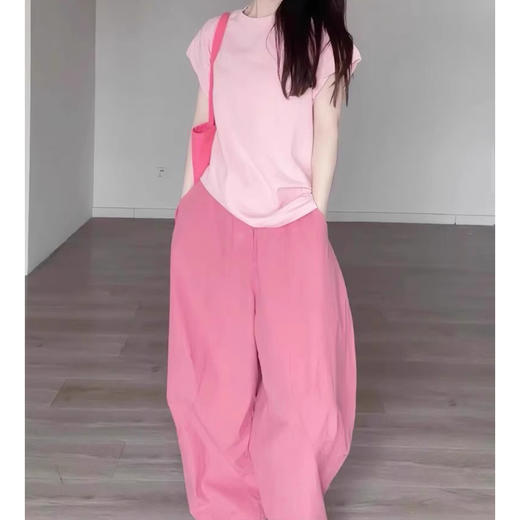 裁缝学苑AS474运动连肩无袖T恤纸样女装设计感阔腿长裤套装打版裁剪样板 商品图6