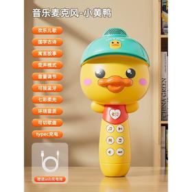 雅诺多功能话筒牙麦克风多功能话筒K歌USB充电过家家玩具