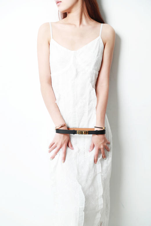 黑色+土黄+大象灰一起，是小牛皮腰带。显瘦也更温柔气质C042968 商品图0