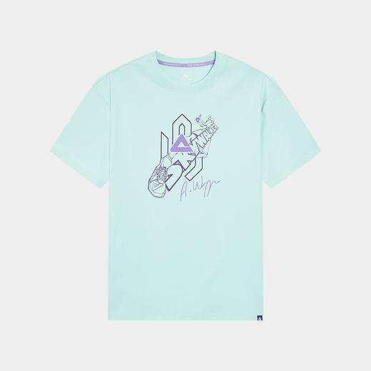 匹克2025年新款球星系列男款圆领短袖T恤F6252471 商品图1