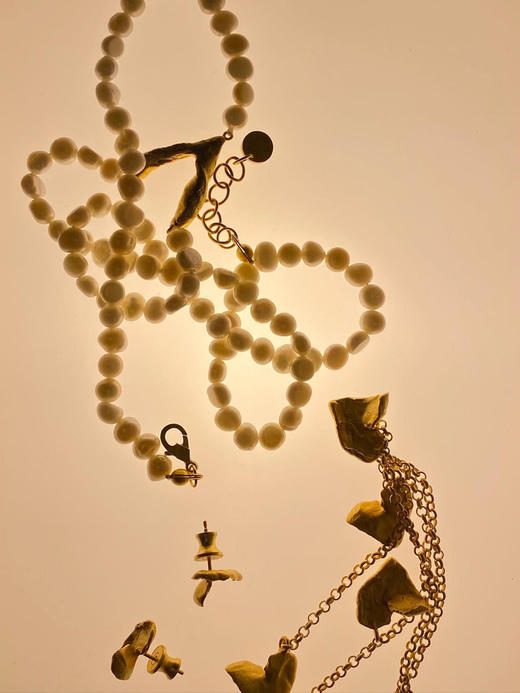 LS｜La aureola Necklace 珍珠V项链 [ 金 / 银 ] 【Celestial】 商品图6