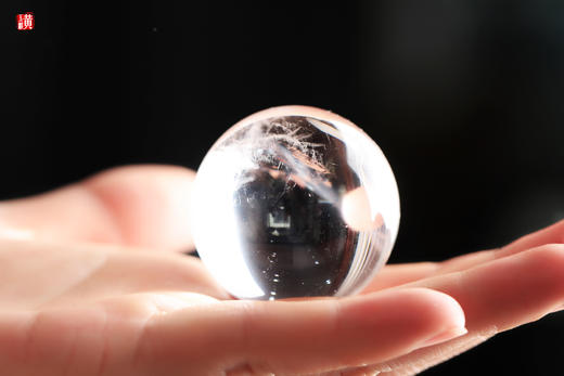 【心想事成】白水晶球摆件 商品图4
