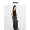 VIMAGE纬漫纪休闲背心内搭外穿U领宽松针织无袖上衣2025夏季新款V2301938 商品缩略图1