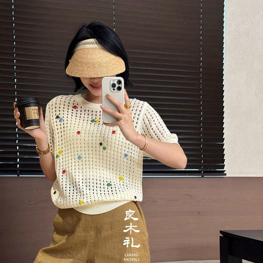 【预售7天】良木礼镂空上衣（63719） 商品图1