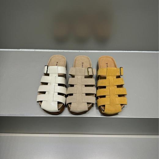 小众设计包头半拖鞋女款！2025夏季新款外穿罗马编织一脚蹬休闲凉拖鞋！ 商品图4