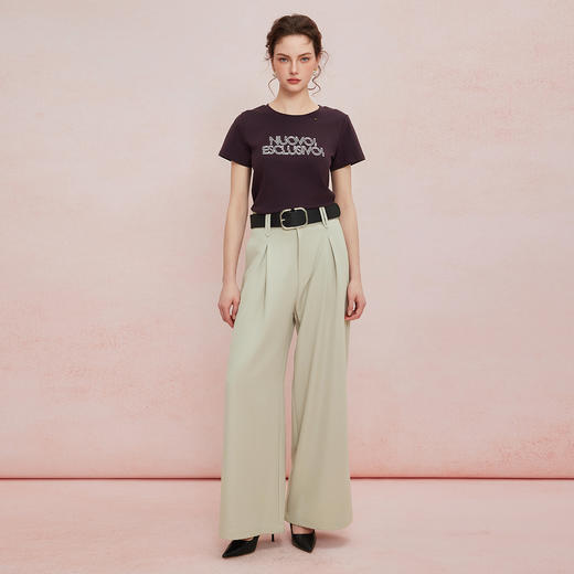 QF311斯尔丽25夏季新款女士通勤显高舒适百搭年轻时尚长款休闲锥形裤 商品图3