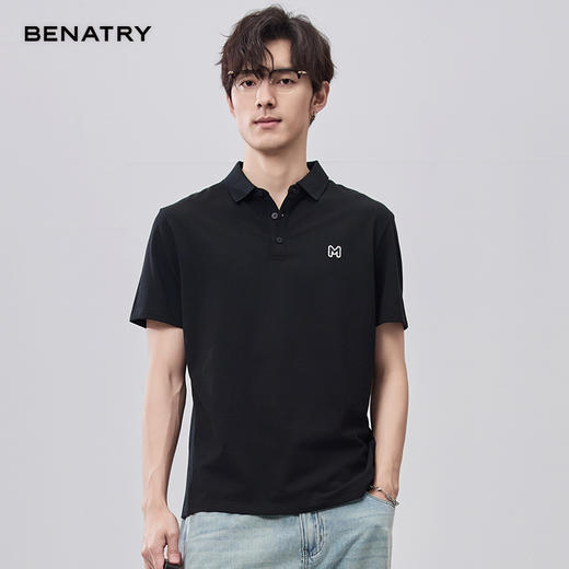 贝纳川夏季字母刺绣短袖POLO ECF214002 商品图8