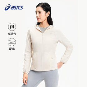ASICS亚瑟士 女款反光休闲舒适跑步夹克