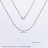 【线上铂金馆】PT950 【国际铂金协会】铂金空心不可调节闪O字链项链（面宽约1.5-1.9mm）(ACPTXL00042-1)预售产品下单后不退款不退货不换货不补差价) 商品缩略图2