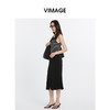 VIMAGE纬漫纪新款条纹显瘦百搭短款修身吊带上衣V2201824 商品缩略图1
