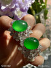玻璃种阳艳绿蛋面耳钉【5101102】具体价格微信咨询 商品缩略图5