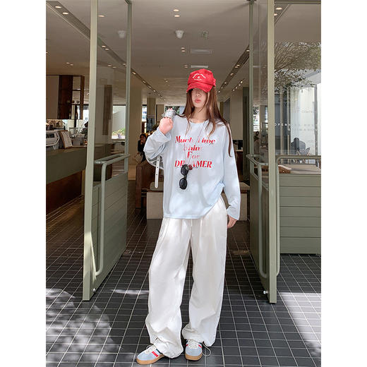 【149元任选2件】 现货！字母印花长袖防晒T 商品图2