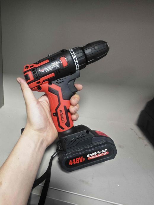 【货号04192】包邮21V无刷锂电钻一电一充塑料盒包装充电钻正反调速功能双速电钻 商品图2