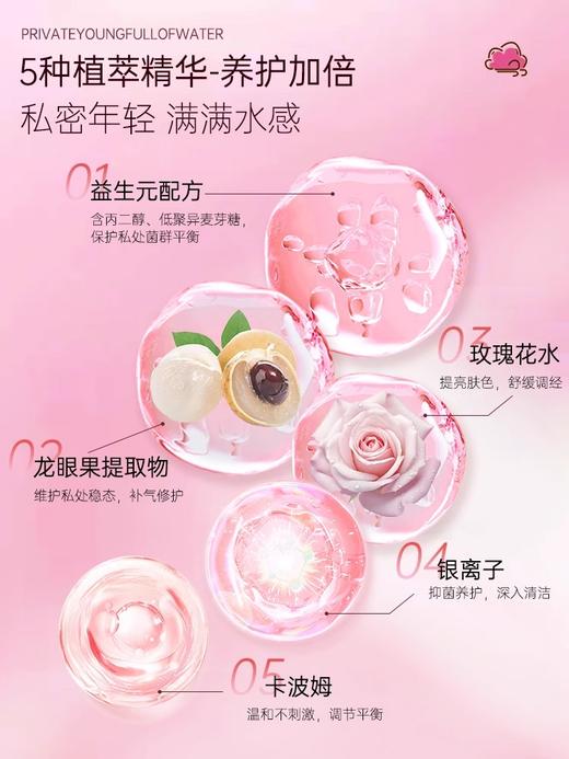 妇炎洁凝胶私处护理液益生菌益生元玻尿酸水润抑菌私密保养女性干涩补水 商品图7