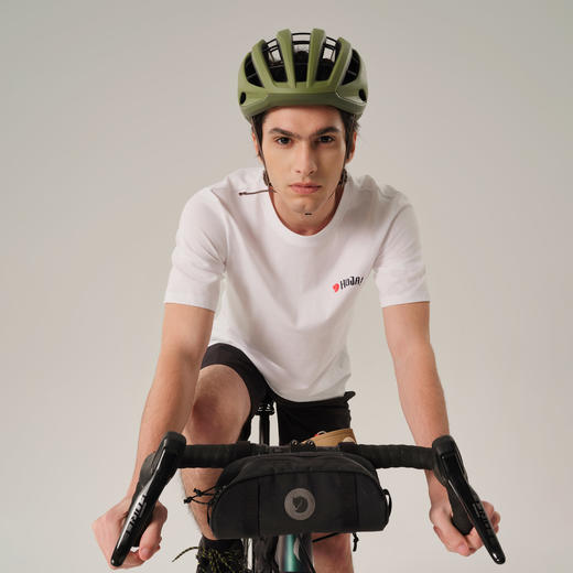 北极狐 男士户外短袖T恤 hoja系列 白色骑行上衣 12600251 商品图1