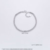 【限时8.8折】【线上铂金馆】PT950 #清新 铂金空心调节极简几何筒珠手链（内里为铂金链，面宽约2.3-2.7mm）(PTSL00049)预售产品下单后不退款不退货不换货不补差价) 商品缩略图2