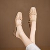 手工女鞋软底褶皱穆勒凉拖鞋2025新款真皮鞋子多巴胺百搭3CM 商品缩略图5