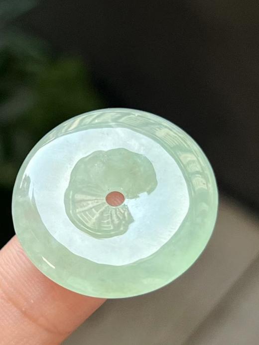 【云意轩】编号：9524  冰种甜绿平安扣天然翡翠 附证书 商品图3