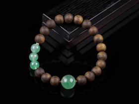 XY0303沉香+非洲翠个性手串