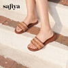 Safiya/索菲娅2025海边沙滩舒适露趾外穿休闲百搭平底一字拖鞋SFD2110M69/SFD2110369 商品缩略图1
