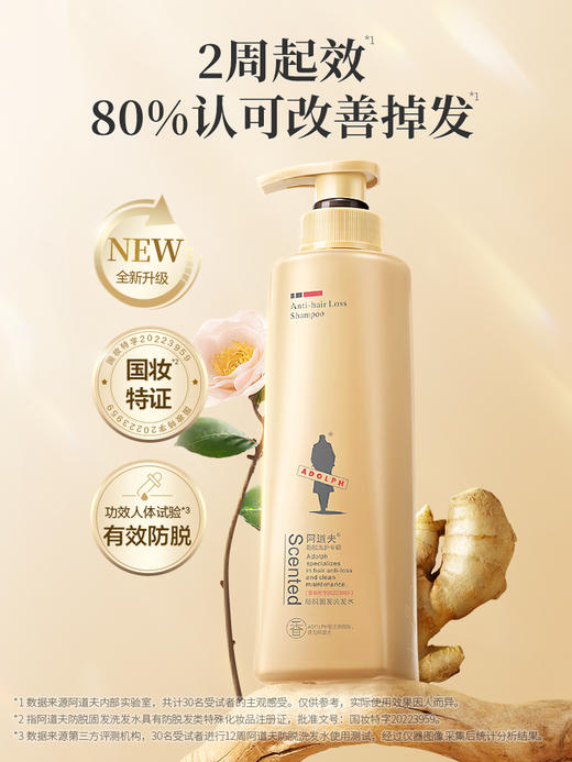 阿道夫 姜护理专研洗发水(防脱固发) 300ml 商品图0