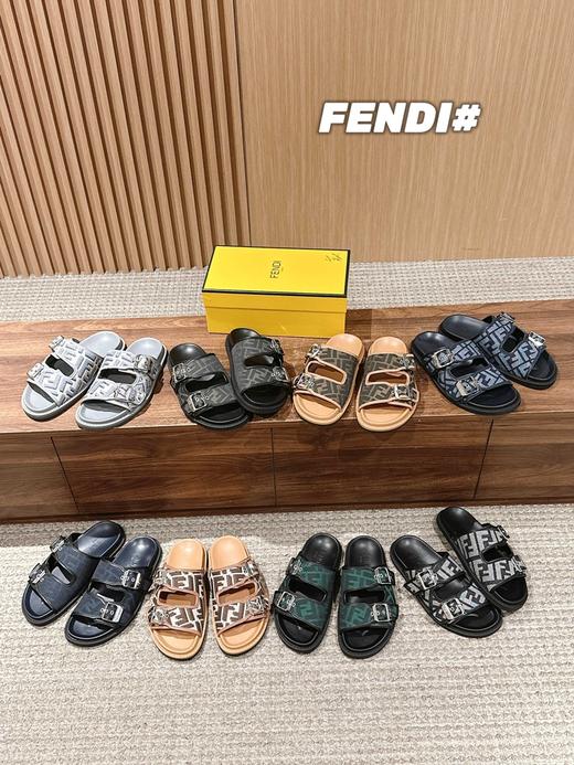 FENDI芬迪双带平底拖鞋（HC） 商品图0
