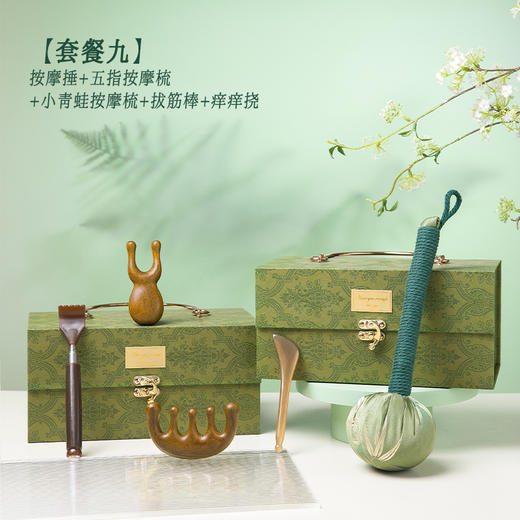 【养生好物大礼包】端午节礼物送员工朋友公司团购实用艾草按摩捶高级檀木梳生日礼品。ry 商品图12