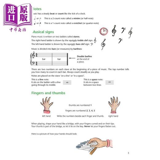 【中商原版】Oxford Piano Time 1 Third Edition 2024新版 牛津钢琴时间1 第三版教材 英国皇家音乐 ABRSM 英皇考级 儿童启蒙 商品图2