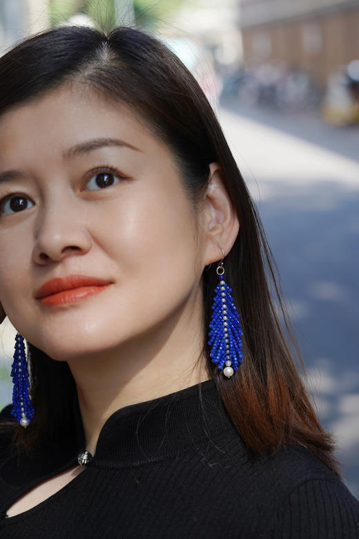 青金&珍珠｜凤凰羽毛（订制3天发货） 商品图2