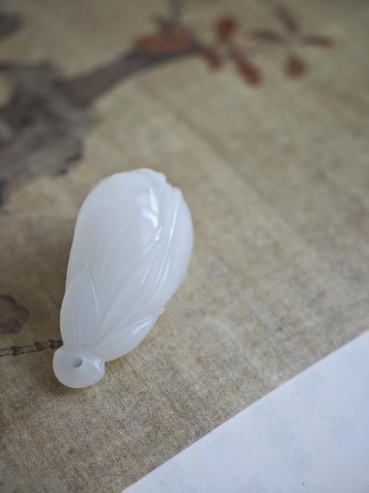 素亭·和田玉白玉兰挂坠【嘉石629】 商品图1