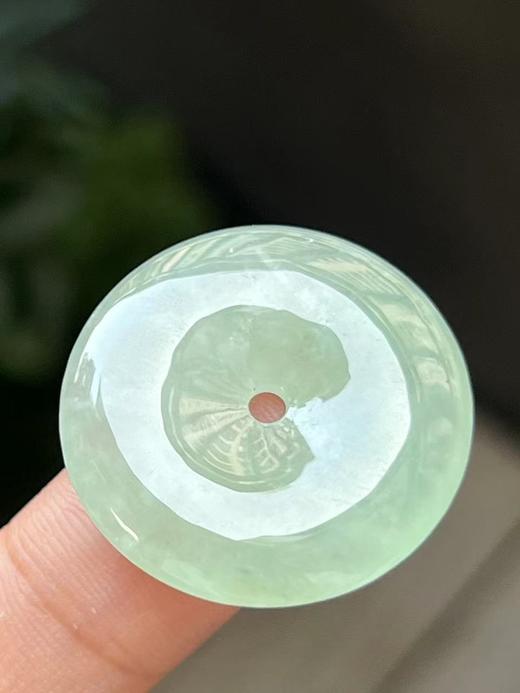 【云意轩】编号：9524  冰种甜绿平安扣天然翡翠 附证书 商品图1