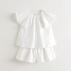 【马克珍妮 法式】女童荷叶边飞袖短袖套装2件套夏装新款250003 商品缩略图2