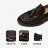 【李兰迪同款】千百度流苏乐福鞋女款牛皮褶皱小皮鞋A25132309 商品缩略图3