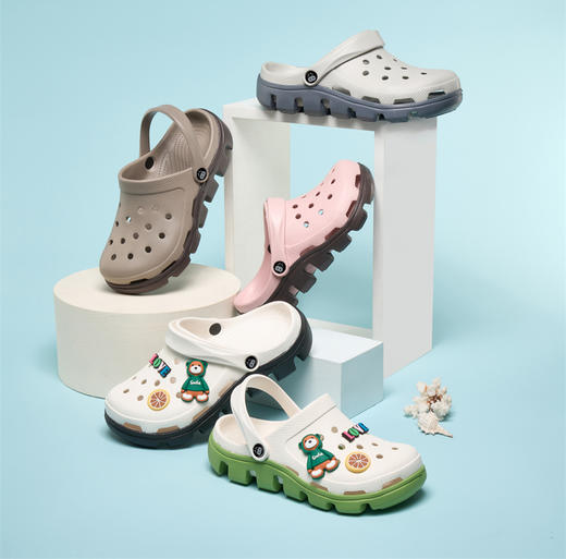 【美尘May C 迪特洞洞鞋】《向往生活》亲子/明星同款 食品级材料 无毒无异味 防滑透气 商品图2