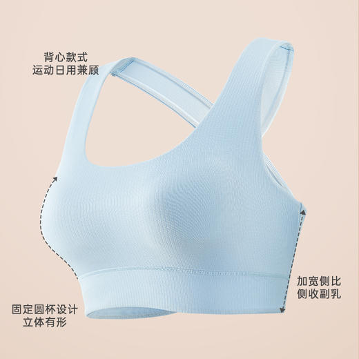 【新品|悦夏美背】02爱慕义乳新品运动专用美背内衣防震减震舒适透气低强度运动 商品图1