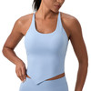 跃牌【欲动春风】系列 瑜伽运动背心带胸垫女透气裸感瑜伽上衣跑步健身背心52173 商品缩略图4